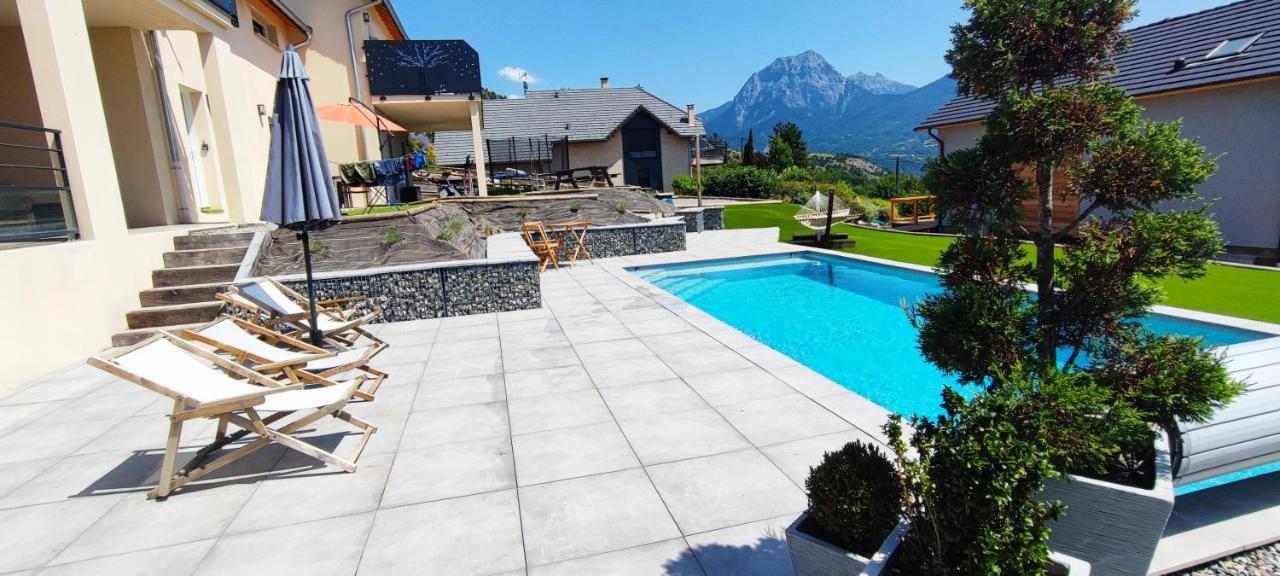 Chambre Vue Lac Av Piscine Prunières エクステリア 写真