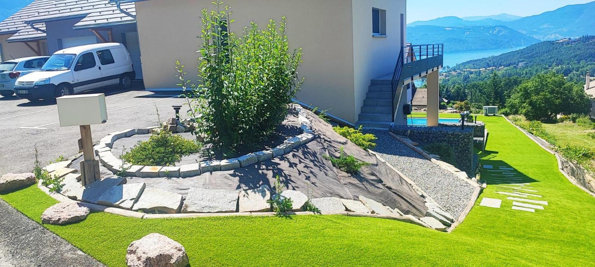 Chambre Vue Lac Av Piscine Prunières エクステリア 写真